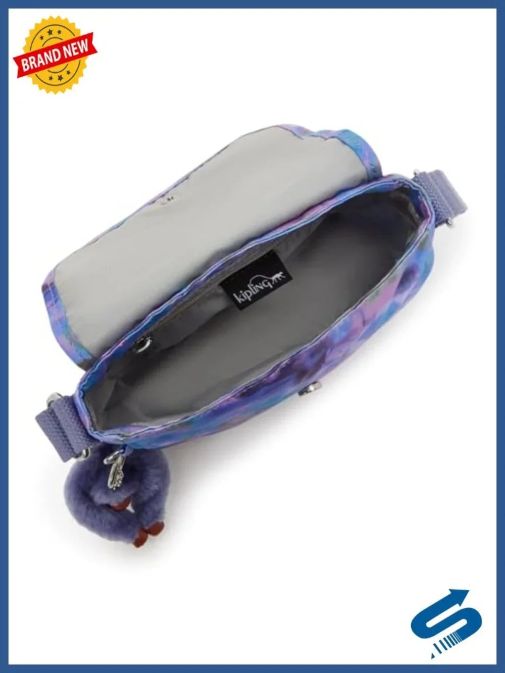 Kipling Sabian Mini Crossbody Bag Nylon Adjustable Strap